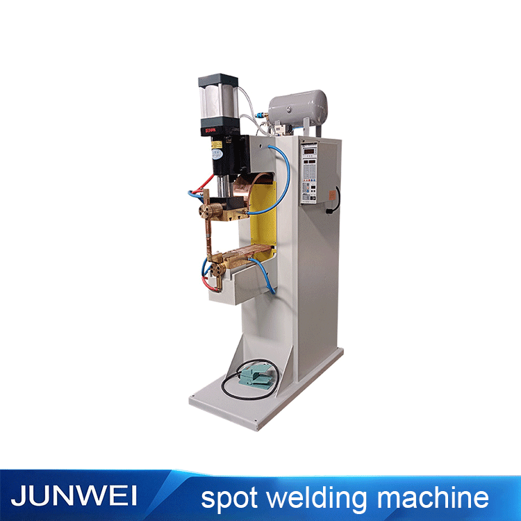 JUNWEI pneumatic spot welding machine, angled view
