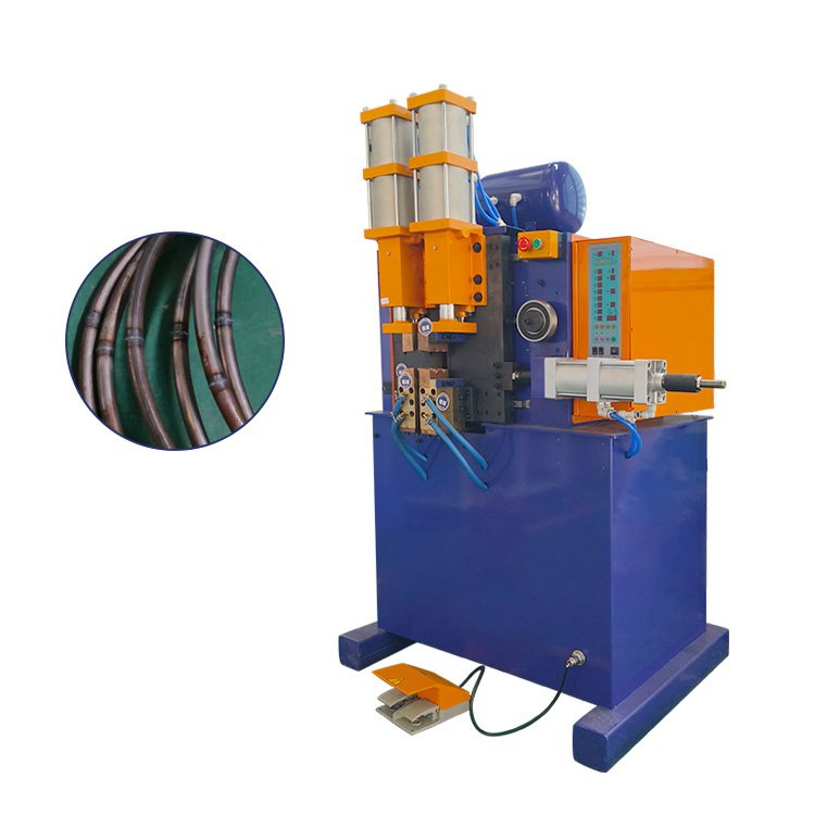 JUNWEI butt welding equipment with a tube-joint sample inset